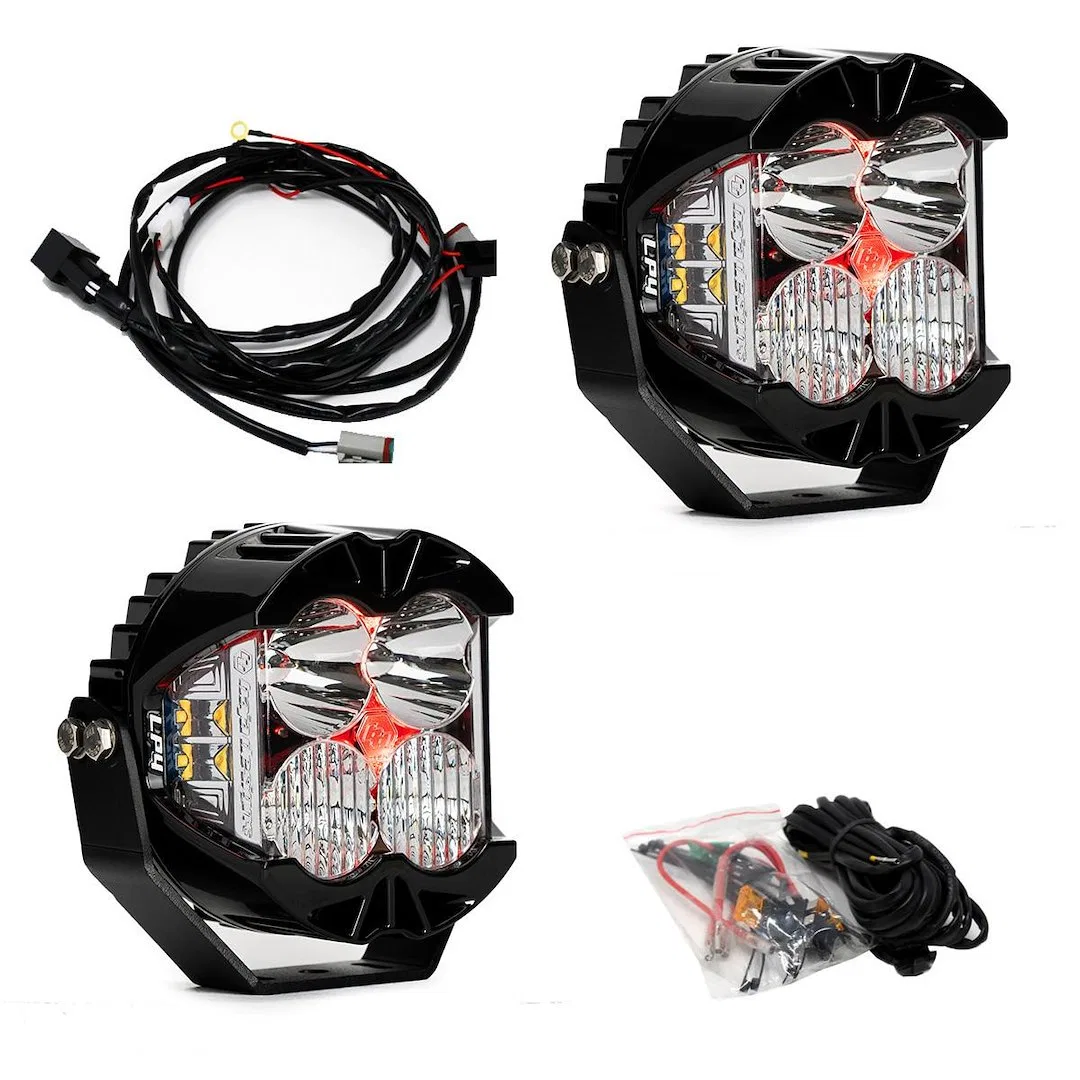 297814 – BAJA DESIGN Driving/ Fog Light, LED Bulb 4 LED Bulbs Driving/ Combo Beam 7050 Lumens Forward Projecting Ligh...